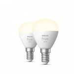 Philips Hue silti balta 5.7W Luster E14 gudrā spuldze EU 2p 929002440604 8719514356771