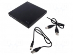External DVD drive | black | USB A | 135x133x16mm