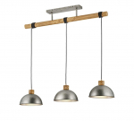 Trio Delhi piekarama lampa 3-pc E27 antique steel brushed steel 303400367 4017807425383