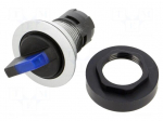 Switch: rotary | 22mm | Stabl.pos: 1 | depending on the holder | IP65