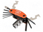 Wrench: hex key-set | spanner | 6-angles socket,Phillips,slot