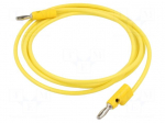 Test lead | 60VDC | 30VAC | 15A | Len: 1.829m | yellow | B