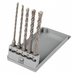 T&ouml;&ouml;riistad ja m&otilde;&otilde;teseadmed // Lisaseadmed lihvijatele, puuridele ja kruvikeerajatele // Wiertła do betonu SDS Plus 5-12 mm, zestaw 5 szt.