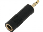 &Uuml;hendused // Different Audio, Video, Data connection plug and sockets // 3233# Przejście jack: wtyk 3,5-gniazdo 6,3 złote stereo`