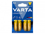 Patareisid, akusid ja laadijaid // AA, AAA ja muud suurused patareid, laadijad &ndash; saadaval tellimiseks // 82-545# Bateria alkaliczna aa 1.5 lr6 varta longlife 4szt.