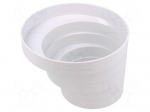 Round reducer | ABS | white | 100x150mm