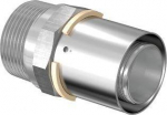 Coupling male 50x 1 1/2" brass, Uponor