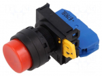 Switch: push-button | 22mm | Stabl.pos: 1 | NO | red | none | IP65 | YW