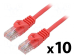 Patch cord | U/UTP | Cat: 5e | RJ45 plug,both sides | stranded | CCA