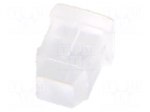 Fiber for LED | 2.3x2.3mm | L: 2.5mm | square | Front: convex | straight
