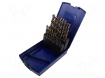 Drill set | for metal | high speed steel cobalt HSS-E | 19pcs.