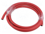 Hose | 20bar | EPDM | Tube in.diam: 9.5mm | red | Bend.rad: 50mm