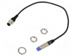Sensor: inductive | OUT: NPN / NO | 0&divide;8mm | 12&divide;24VDC | M12 | IP67 | 400Hz