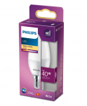 PHILIPS LED 40W B35 E14 Silti balta 2700K matētaspuldze 8719514309364 929003541118