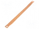 Braids | earthing tape | W: 20mm | 25mm2 | &Oslash;1: 9mm | &Oslash;2: 9mm | 135A | L: 300mm