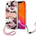Back panel cover Guess  Guess GUHCP13SKCABPI iPhone 13 mini 5.4" pink/pink hardcase Camo Strap Collection