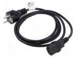 Cable | 3x0.5mm2 | CEE 7/7 (E/F) plug,IEC C13 female | PVC | 1.8m
