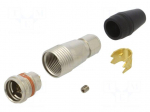 Connector: circular | push-pull | plug | PIN: 8 | 1A | HR25 | gold-plated