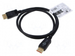 Cable | DisplayPort plug,both sides | PVC | DisplayPort 2.1 | Len: 1m