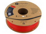 Filament: PLA | 1.75mm | red | 190&divide;230&deg;C | 1kg | Table temp: 45&deg;C