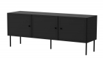 RTV 3D cabinet PALAZZO BIS 151x40x60 black matt
