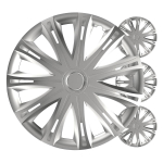 Auto- ja mootorrattatooted, elektroonika, navigatsioon, CB raadio // Kaubad autodele, mootorratastele, motorolleritele // Kołpaki samochodowe 4szt. komplet spark srebrne 14" cali color box
