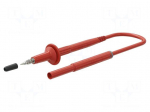 Test lead | 10A | banana plug 4mm,both sides | Urated: 1kV | Len: 1.5m