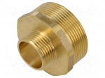 Splice terminal: nipple | male-male,reductive | brass CW617N | BR