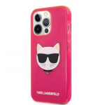 Back panel cover Karl Lagerfeld Apple iPhone 13 Pro Max Choupette Head Case Pink