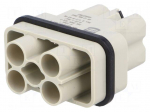 Connector: HDC | contact insert | male | 10A,40A | 250V,400V | Han Q