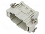 Connector: HDC | contact insert | male | CCE | PIN: 10 | 16A | 600V | 10+PE