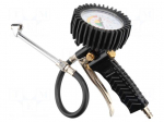 Wheel inflation gun | with manometer | 200l/min | L: 300mm | &Oslash;: 63mm