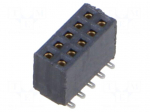 Connector: PCB to PCB | female | PIN: 10 | SFMC | straight | on PCBs
