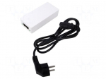 Power supply | 132.3x60x33mm | white | 100&divide;240VAC | Connection: RJ45