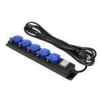 Uued tooted // Przedłużacz warsztatowy bryzgoszczelny z wyłącznikiem, 5 gniazd 2P+Z, IP44, schuko przew&oacute;d gumowy, H05RR-F 3x1,5mm2, długość 3m