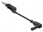 Test lead | 12A | banana plug 4mm,angular banana plug 4mm | Len: 1m