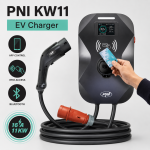 Elektriauto laadimisjaam 11kW 16A 3-faasiline, t&uuml;&uuml;p 2, 7-pin IEC62, RFID, IP55, Bluetooth, APP