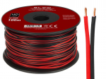Helis&uuml;steemid ja tarvikud // Akustika s&uuml;steemide kaablid // 73-370# Przew&oacute;d głośnikowy 2x0,22mm czarno-czerwony
