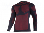 Thermoactive shirt | Size: L,XL | black-red