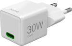 Adapter Hama Mini USB-C Super Charger 30W PD White
