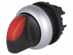 Switch: rotary | Stabl.pos: 3 | 22mm | red | Illumin: M22-FLED,M22-LED