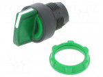 Switch: rotary | Stabl.pos: 1 | 22mm | green | Illumin: LED | IP66 | Pos: 2