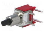 Switch: push-button | Pos: 2 | SPST-NO | 1A/125VAC | 1A/28VDC | OFF-(ON)