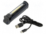 Torch: LED | IP30 | 20lm,200lm | 19h | 130mm | 5700K | -10&divide;40&deg;C