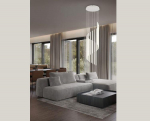Trio Baxter LED piekarama lampa warm grey brushed steel 330632076 4017807661330