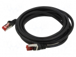Patch cord | S/FTP | Cat: 6 | RJ45 plug,both sides | stranded | Cu | 3m