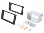 Radio mounting frame | Audi,Seat | 2 DIN | anthracite