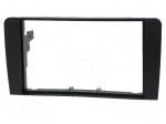 Radio mounting frame | Audi | 2 DIN | black