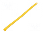 Rope | polypropylene | &Oslash;rope: 6mm | L: 100m | with a core | yellow