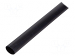Heat shrink sleeve | 40mm | L: 1m | black | polyolefine | Thk: 2.5mm